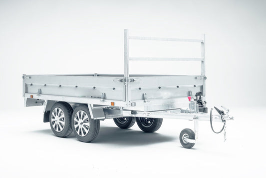 Remolque Basculante POWER BOX ECO con Porta Tablones